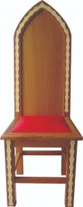 Cadeira Pastoral 001 (B) - Alt1,30mLarg43cmProf45cm
