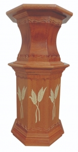Coluna 006 Em Angelim - Alt 1,20cm  Base superior 50cmx50cm