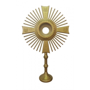 Ostensório 009 - Dourado com Pedras